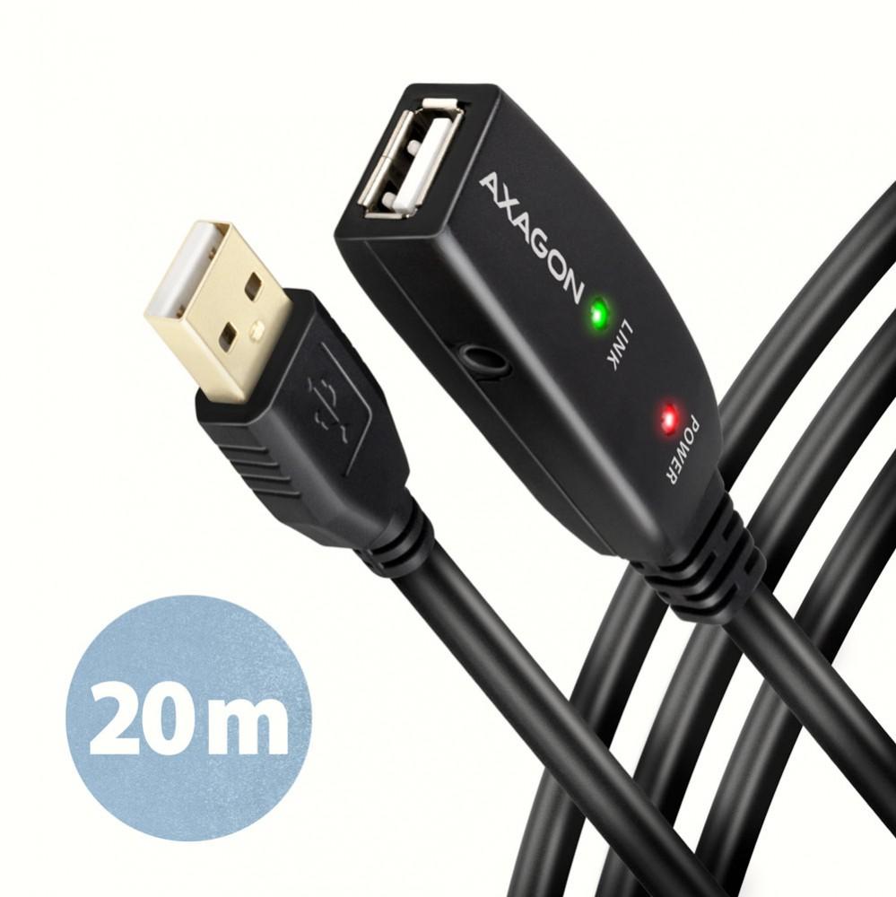 Kaabel Axagon ADR-220 USB 2.0 A-M > A-F, 20 m